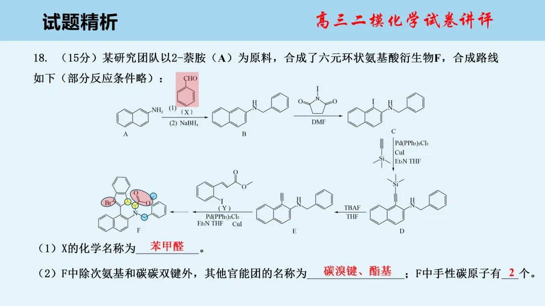 唐山市2026年普通高中学业水平选择性考试第二次模拟演练化学试卷讲评(主观题)PPT可下载 第25张