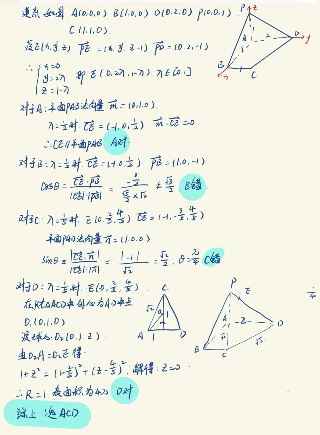 唐山二模客观题保姆级详解(附试卷和答案) 第4张