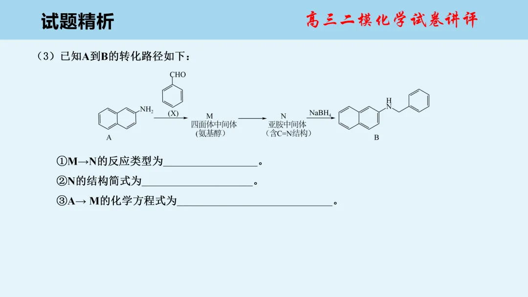 唐山市2026年普通高中学业水平选择性考试第二次模拟演练化学试卷讲评(主观题)PPT可下载 第26张