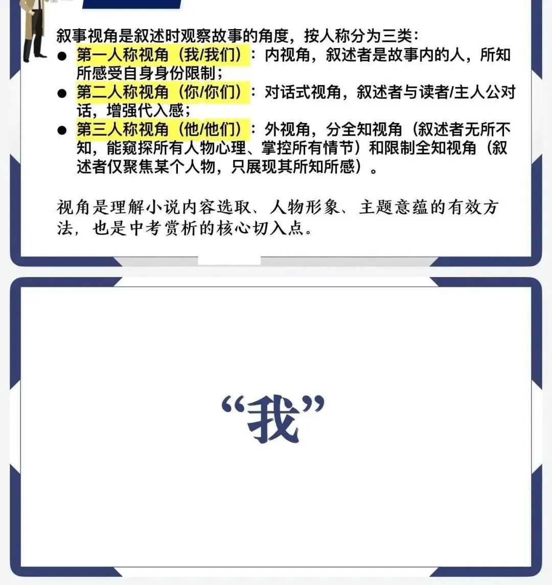 中考复习之小说叙述视角—— 你我ta!(带学案) 第3张