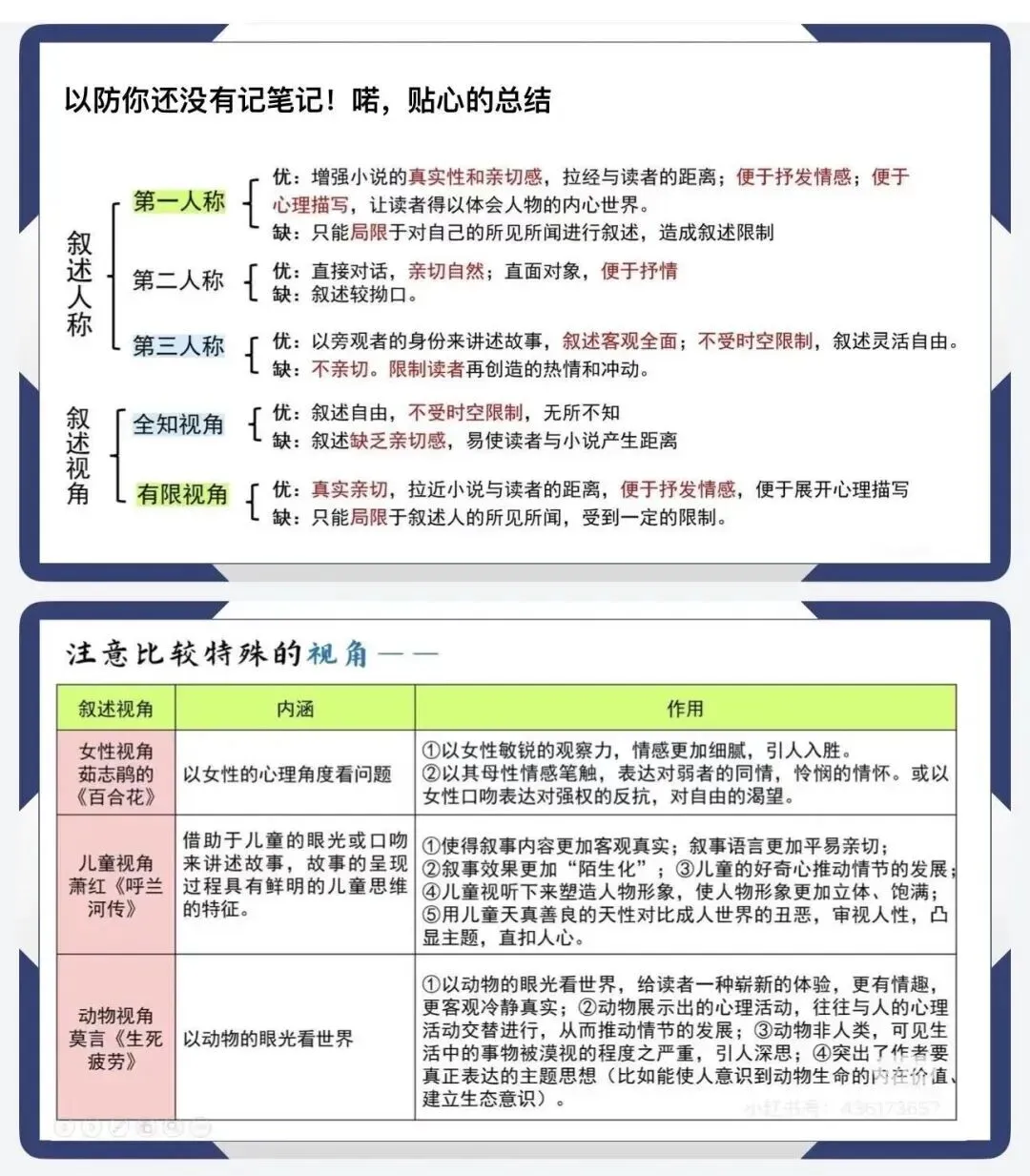 中考复习之小说叙述视角—— 你我ta!(带学案) 第11张