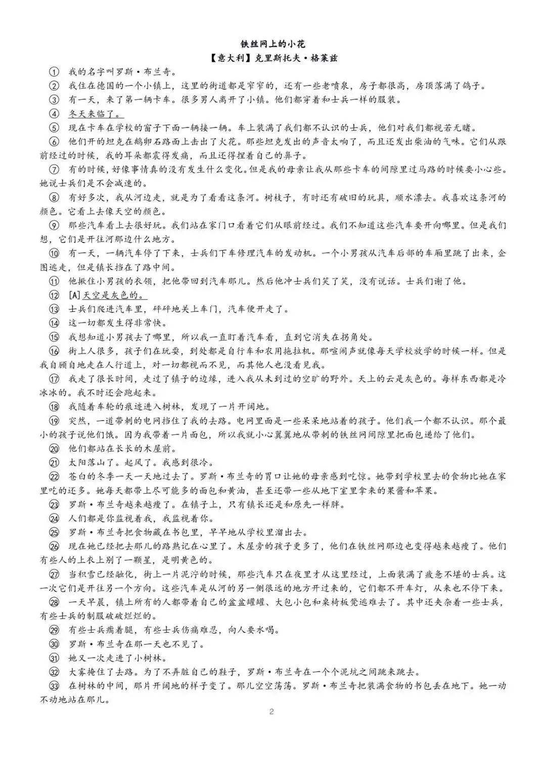 中考复习之小说叙述视角—— 你我ta!(带学案) 第13张