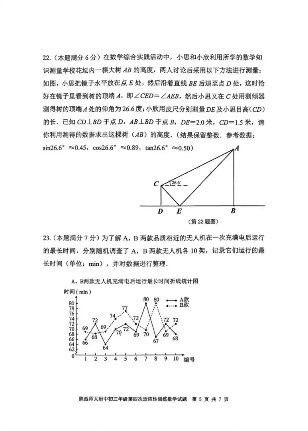 2026年师大四模数学试卷及答案解析 第6张