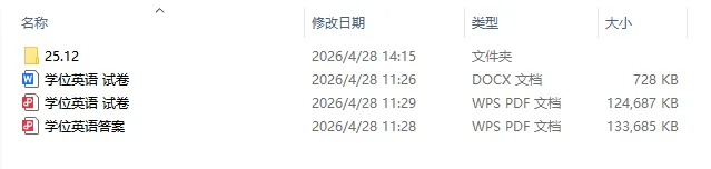 四川师范大学(自考,函授)学位英语真题 第4张