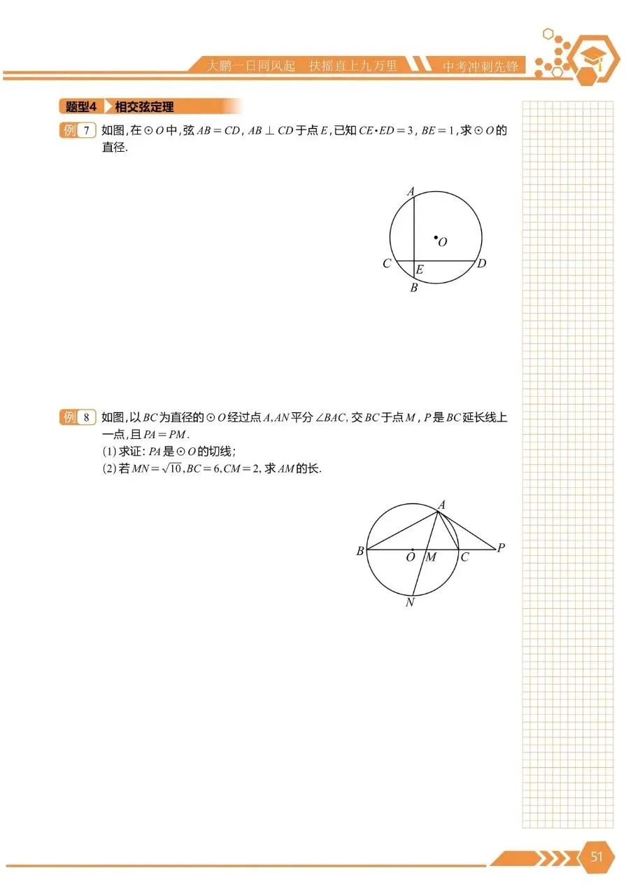 中考数学培优——与圆有关的定理总结! 第6张