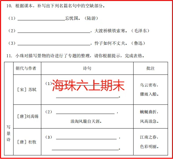 【新初一暑秋】中考领跑:诗文赏析,名著逐浪,读写一体,摸透一张卷 第13张