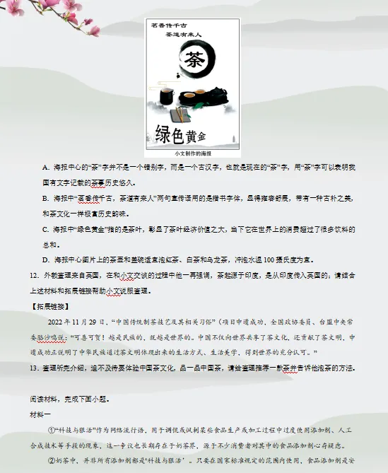 2026年中考语文阅读与鉴赏专项练,打印练熟这1套,考试轻松拿满分! 第11张