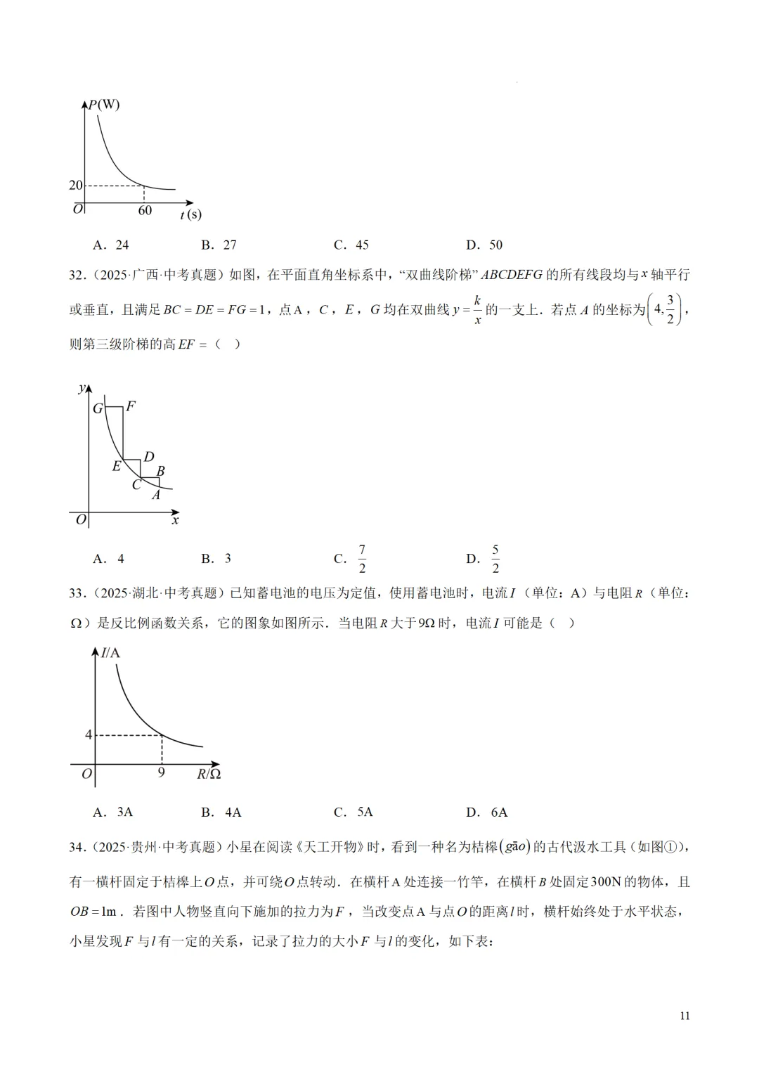 中考数学专题12反比例函数 第11张
