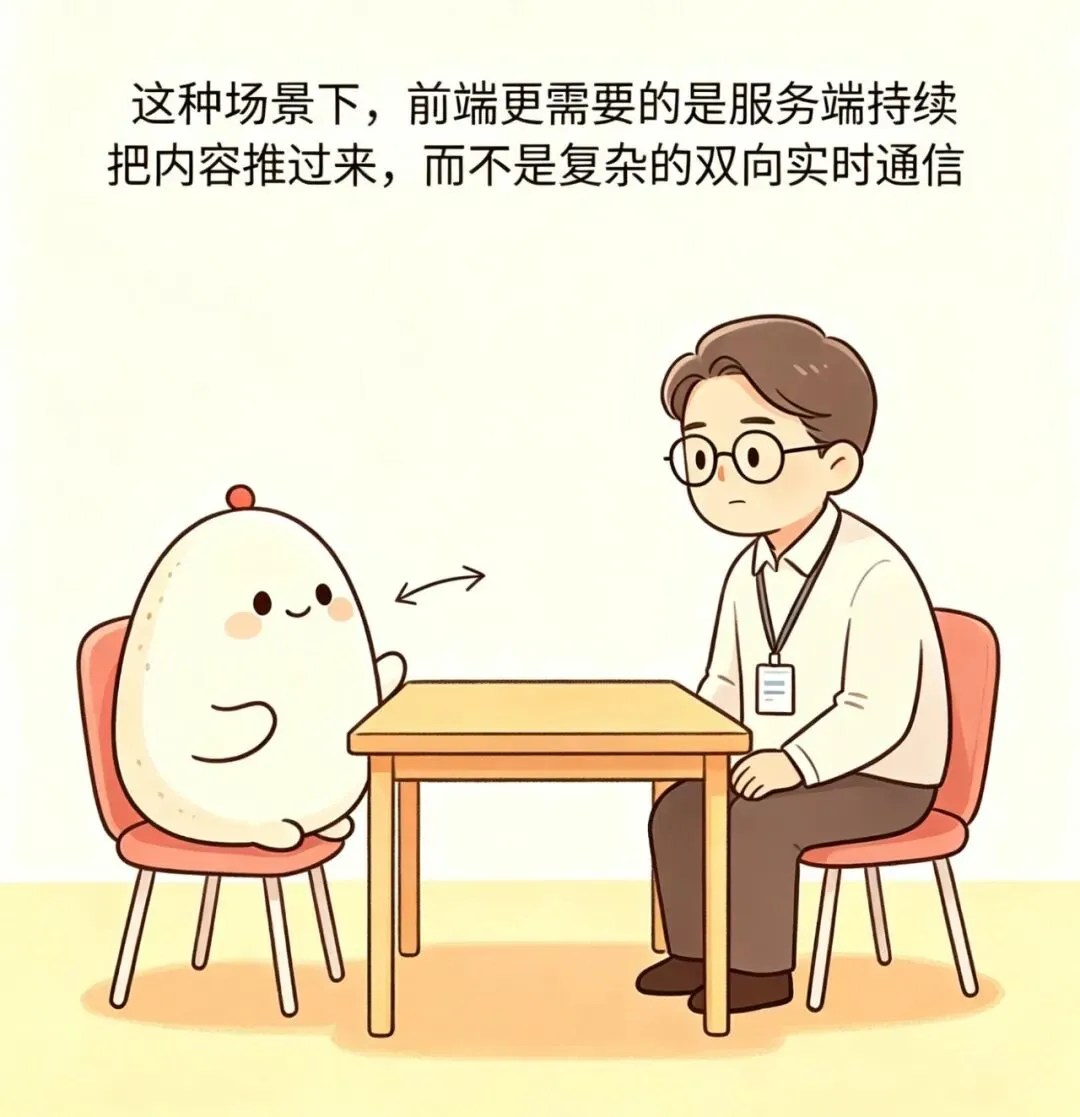 #每天一道AI面试题 | 字节前端面试真题《为什么你的AI对话项目选择用SSE?》 第4张