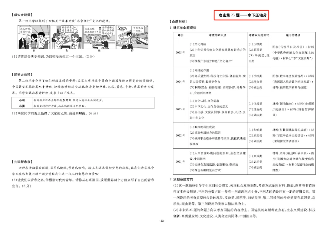 广东中考道法非选择题提分攻略! 第6张