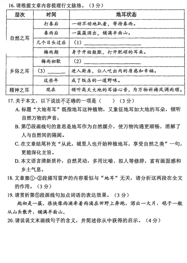 【中考模拟】2026年深圳市罗湖区中考二模语文试卷 第10张