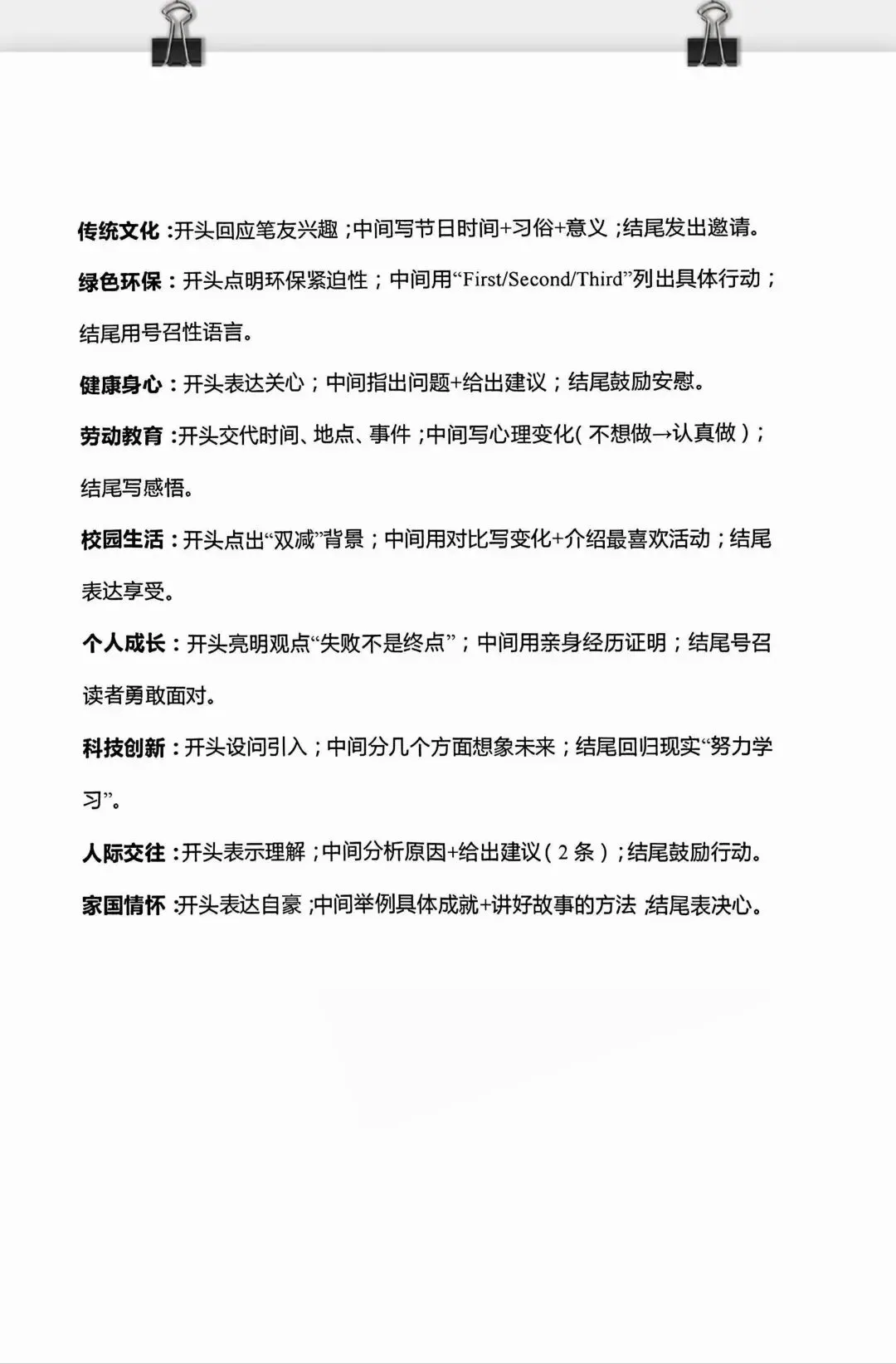 2026年中考英语10大话题写作训练 第10张