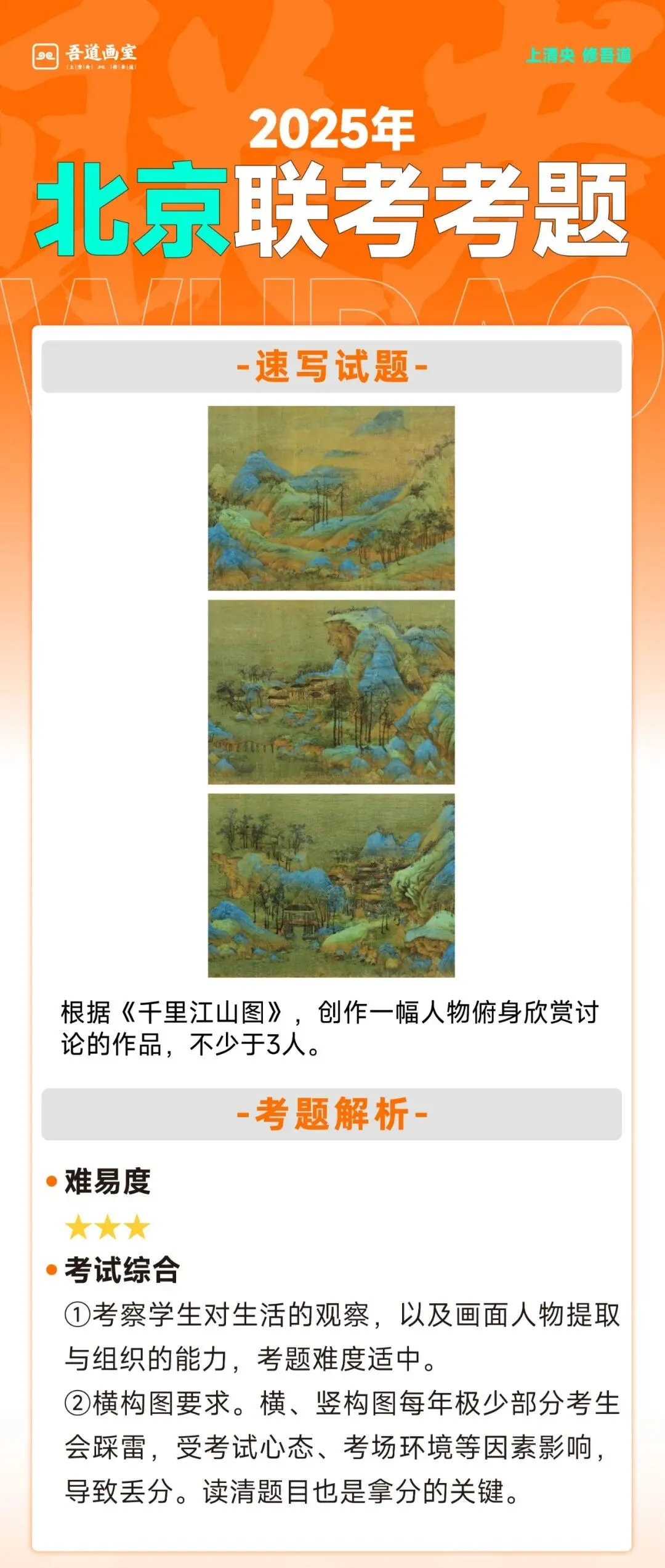 2025届各省美术统考真题 & 范画全汇总 第11张