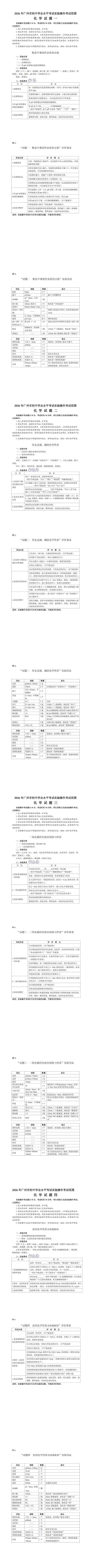 5.13打印准考证!2026广州中考物化实验操作考试考前通知来了! 第5张