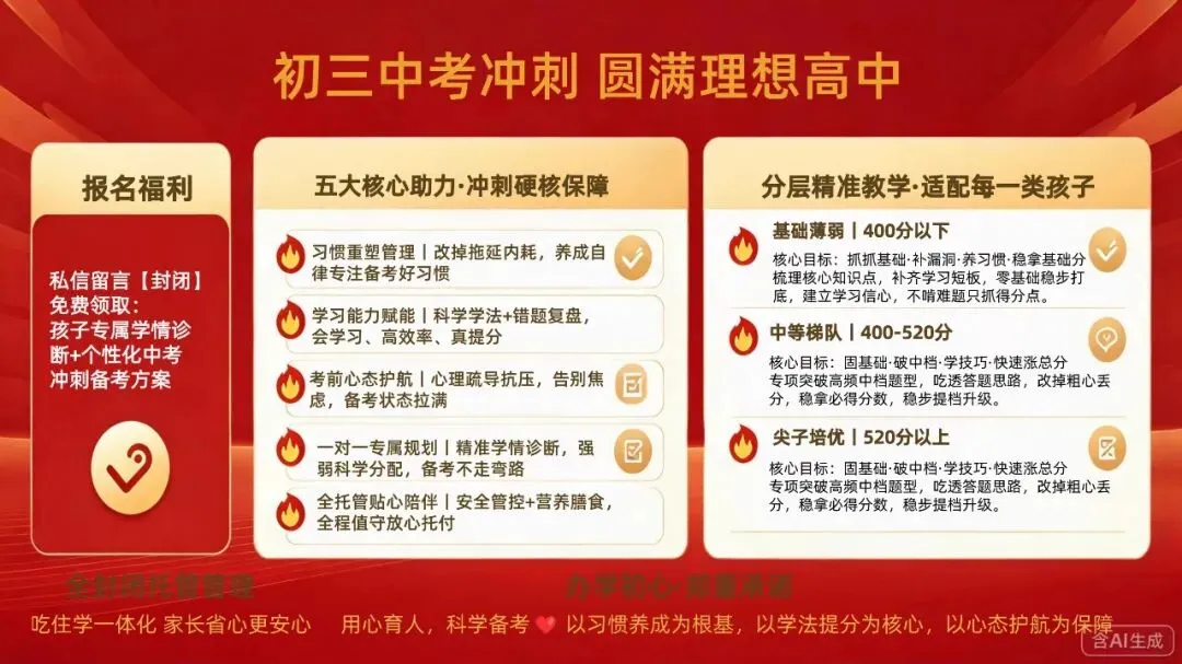 初三不同能力水平学生中考冲刺避坑方案 第2张