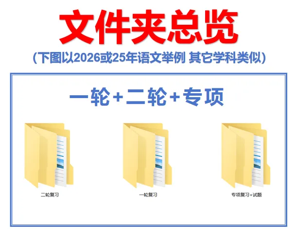 2026年中考总复习资料一轮二轮专项复习讲义课件PPT真题汇编【9科】 第4张