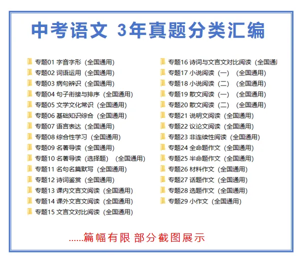 2026年中考总复习资料一轮二轮专项复习讲义课件PPT真题汇编【9科】 第10张