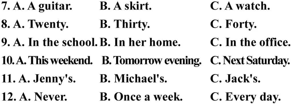 2015年重庆市中考英语听力B 第4张