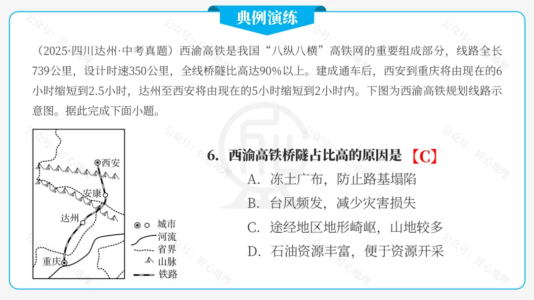 新教材 | 中考一轮复习·中国的交通运输(课件+导学单+练习题) 第46张