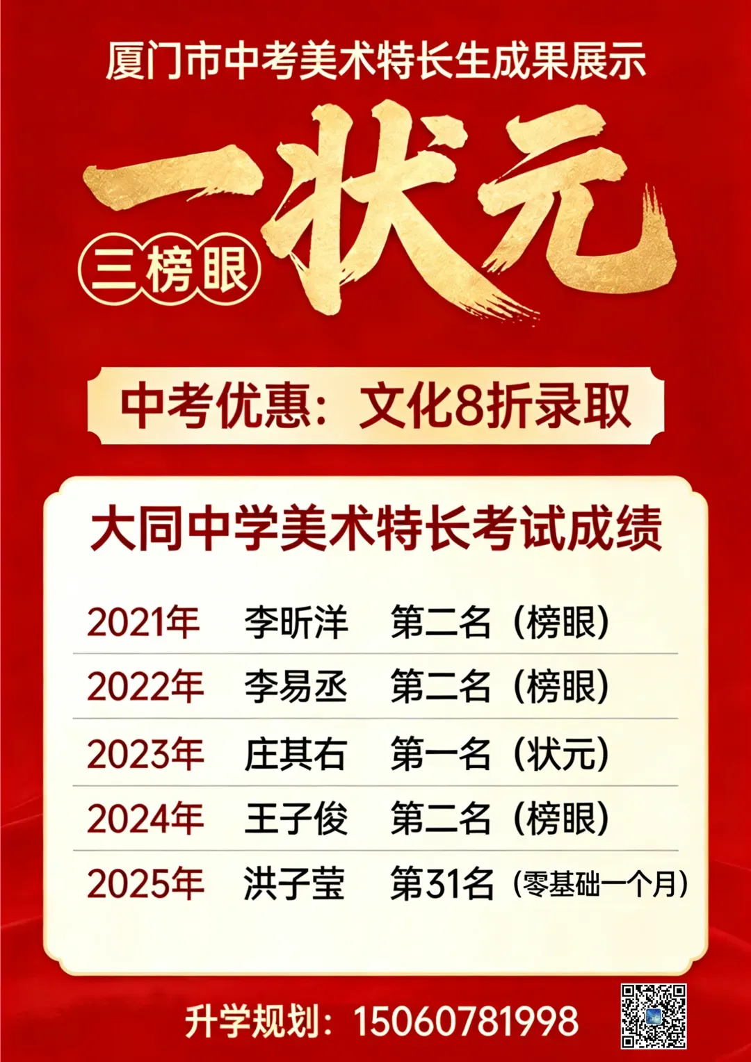 【低分逆袭】厦门市大同中学2026年中考特长生高中阶段体育艺术类(美术、舞蹈、排球)自主招生简章 第3张