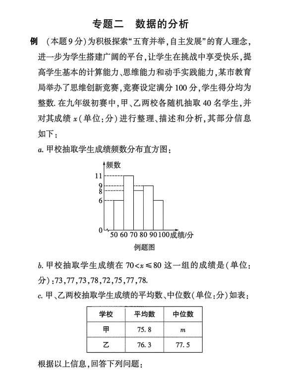 中考数学评分标准 第21张