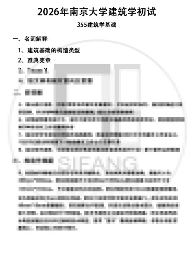 【真题来袭】17所985高校建筑学考研历年真题,这么多学校都改双理论了,你还不知道!? 第31张