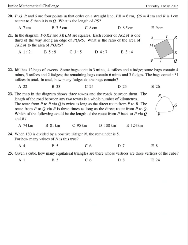 *考前突袭!2025年JMC竞赛真题+解析完整版PDF可打印 附2010-2025年JMC+解析~ 第4张