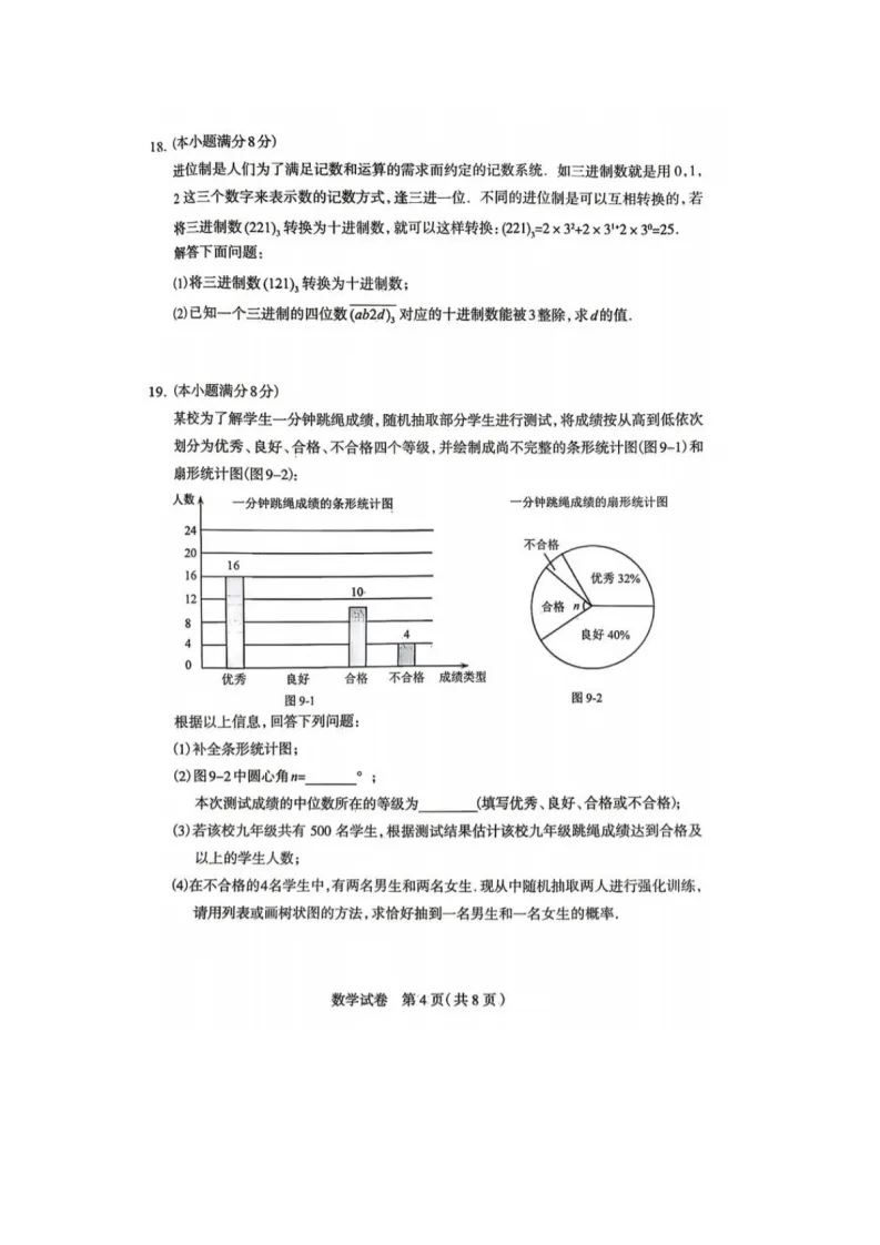 【2026 中考模拟】4月石家庄中考一模数学、物理、化学试卷(含答案) 第15张