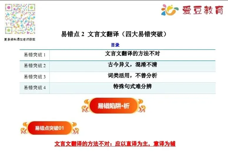 文言文翻译四大易错点突破|中考语文提分秘籍 第2张