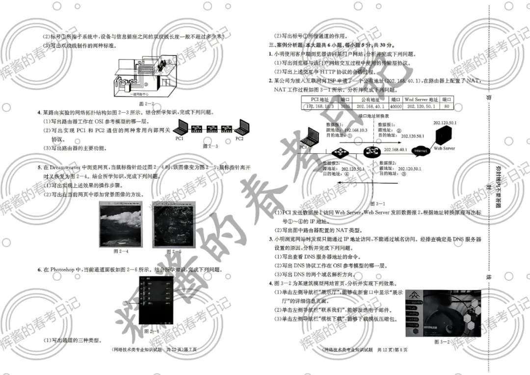 2025年山东春考网络技术理论真题(考生回忆版) 第4张