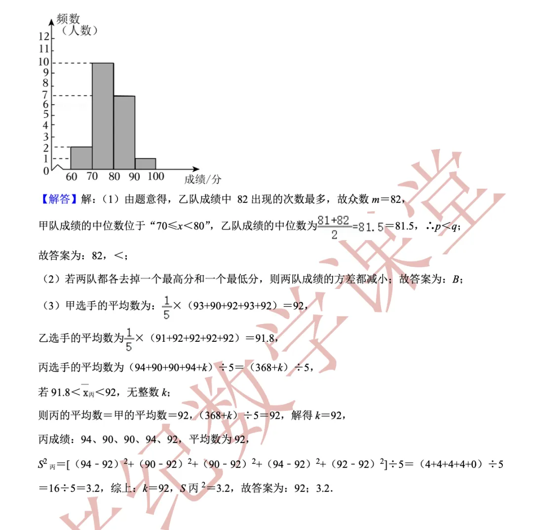 【2026年中考数学二模】杨浦区「解读」 第19张