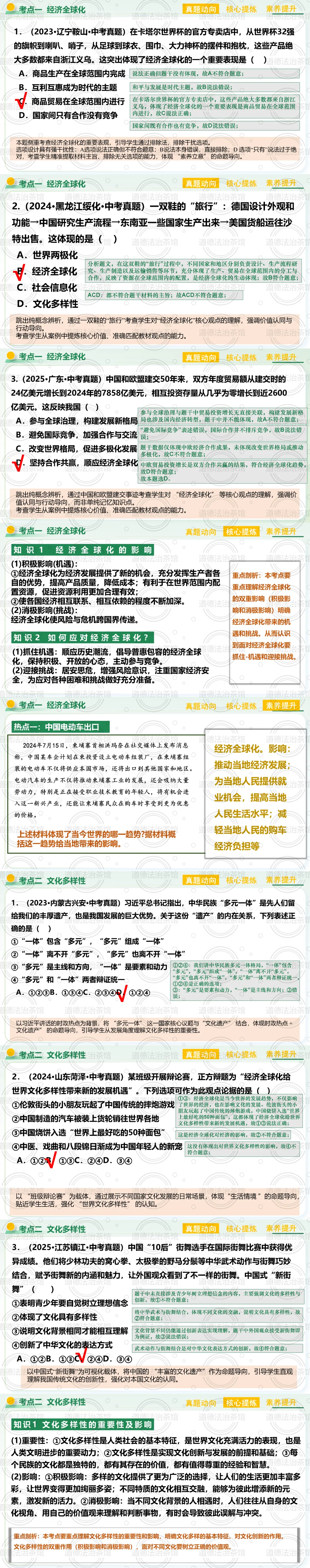 道法二轮复习|“中国与世界”专题:真题·热点·游戏三合一,这样复习才高效! 第4张