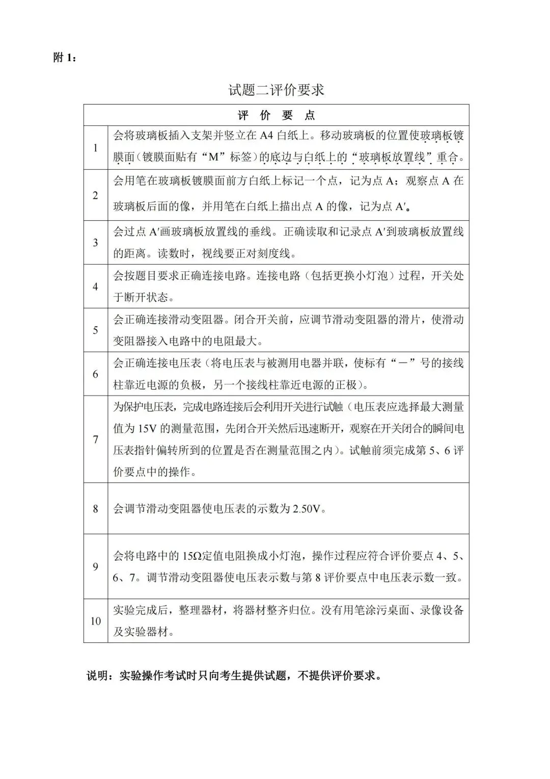 5.12开考 | 2026广州中考物化实验操作考试,需带双证、实验服、护目镜!(附考试范围) 第10张