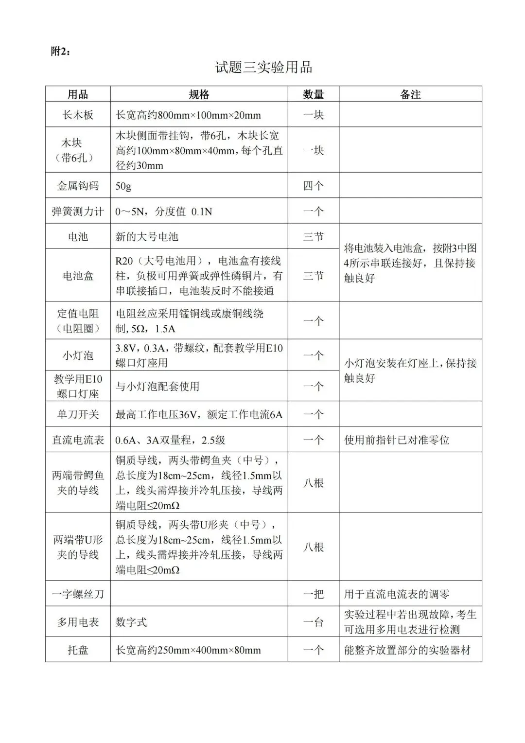 5.12开考 | 2026广州中考物化实验操作考试,需带双证、实验服、护目镜!(附考试范围) 第15张