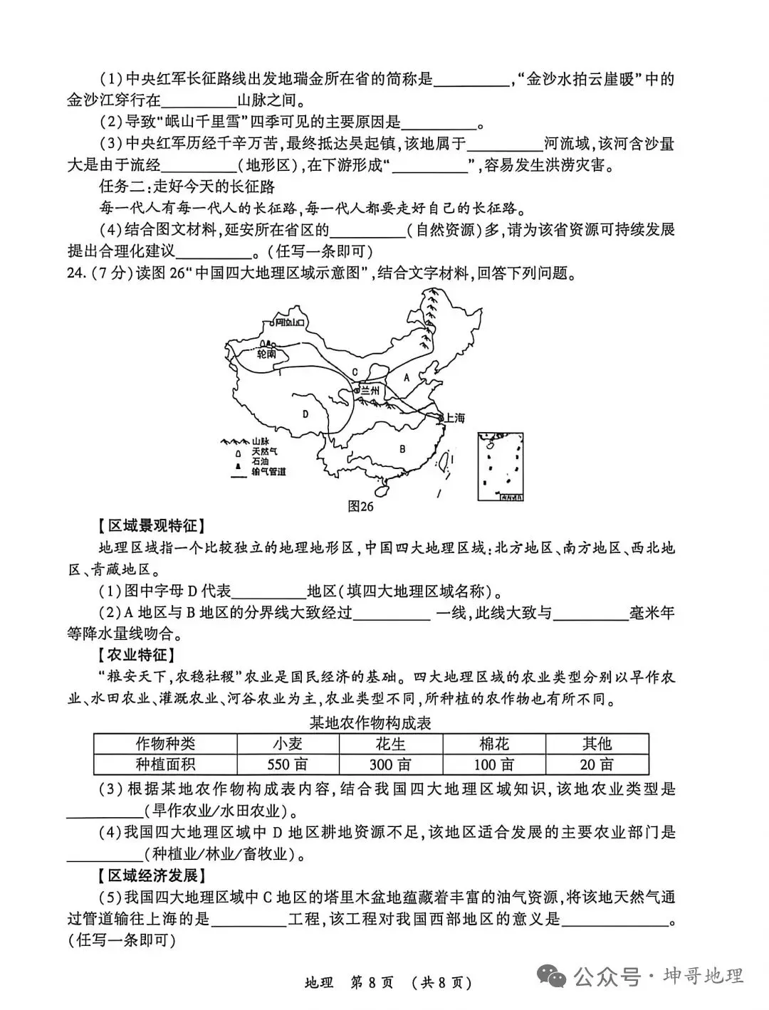 模拟试题‖2026年初中学业水平考试一模地理试题 第10张