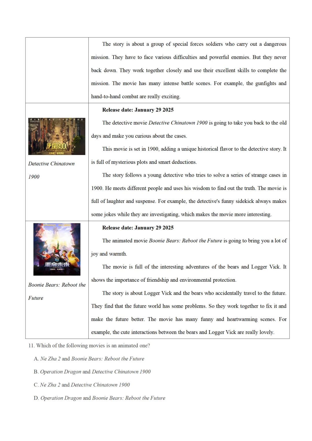 历年中考英语模拟卷分享:2025甘肃省兰州市中考英语第一次模拟考试卷(原题+答案+听力) 第3张