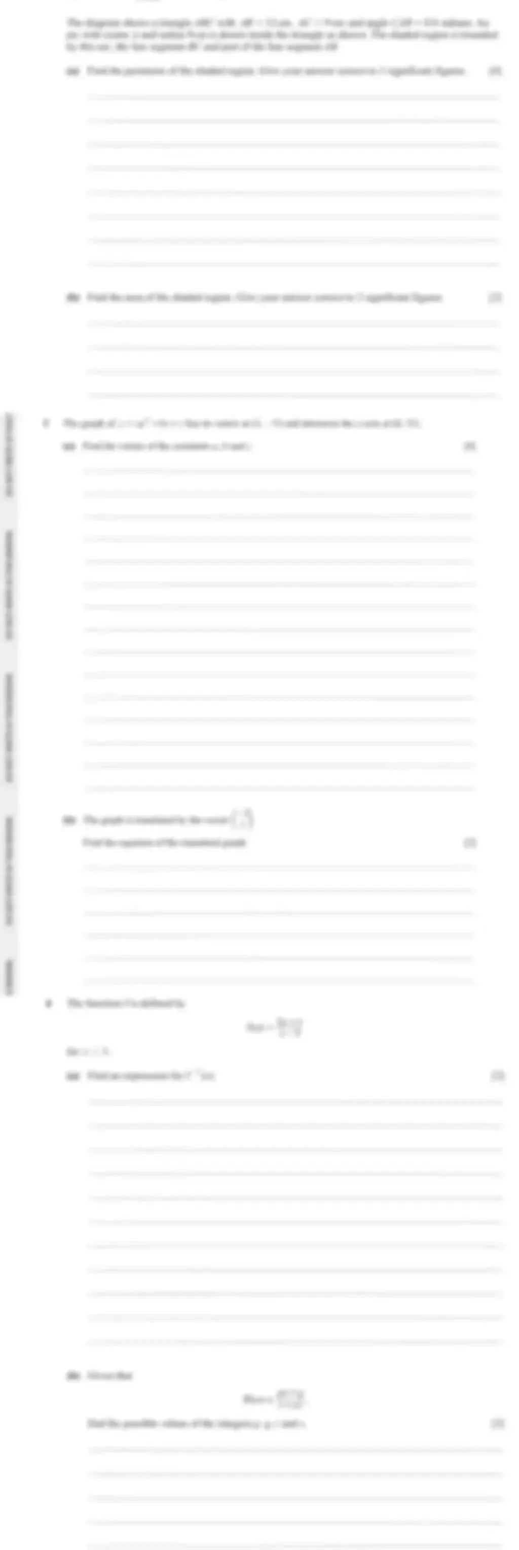 【快来对答案】2026年Alevel真题答案已出!!Alevel考试CIE考试局数学已出!认准上海蒲公英教育答案!pdf汇总(完整版高清) 第5张