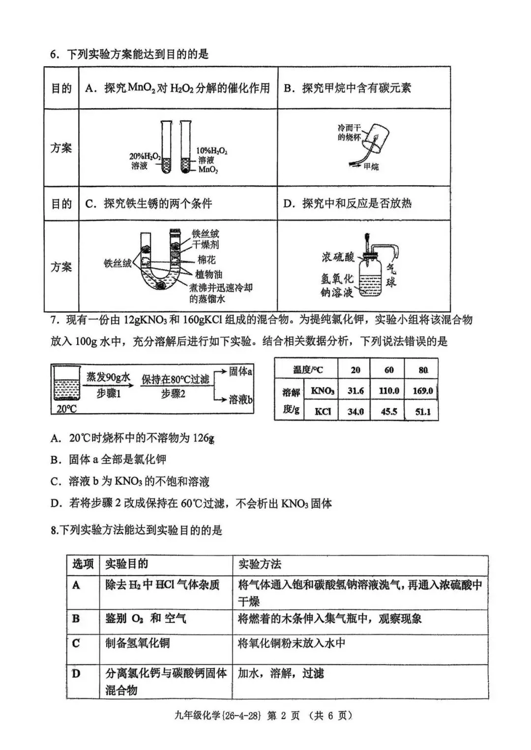 2026年工大附中九年级五模全科试卷 第19张