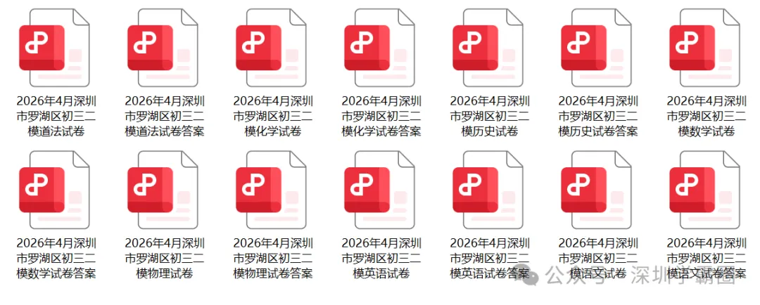 龙华/盐田,2026中考二模真题! 第10张