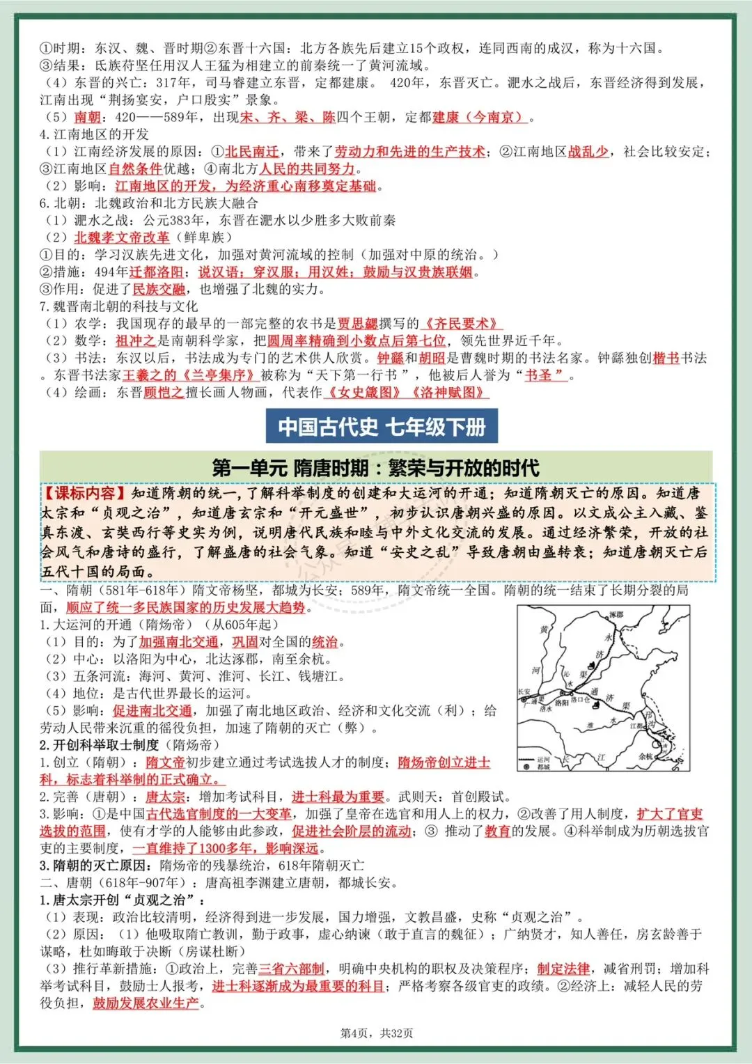 中考历史|2026年春期中考历史总复习六册提纲,提分必备!开卷必备!有完整电子版可打印! 第5张