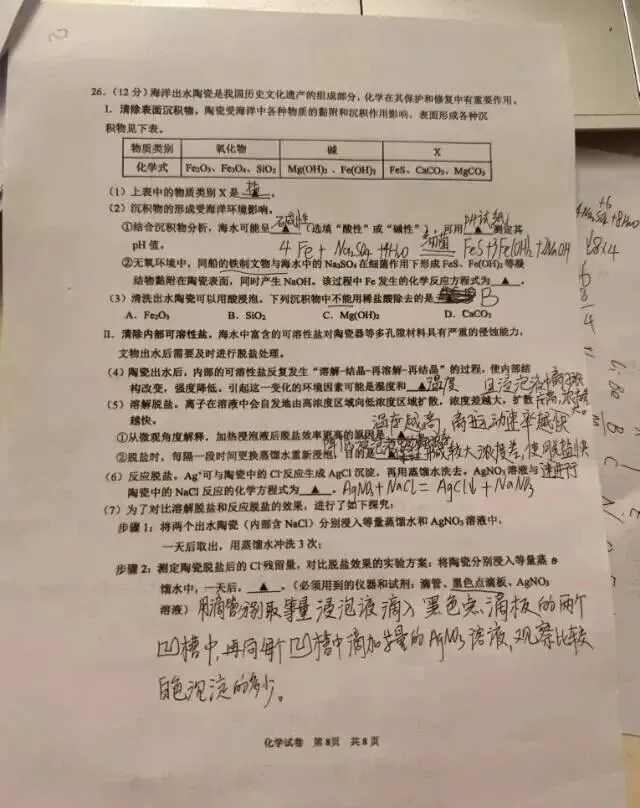 2026苏州新区+园区中考一模化学试卷+答案(2026.4.29) 第9张