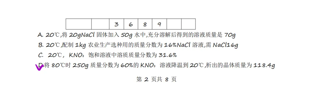 锦江、青羊、武侯——初三化学二诊试卷解析(附PDF) 第4张