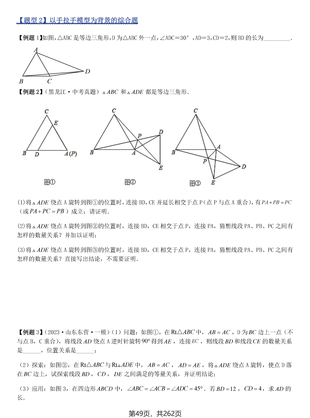 中考压轴题模型·常考题型(2026)——全等三角形 第46张