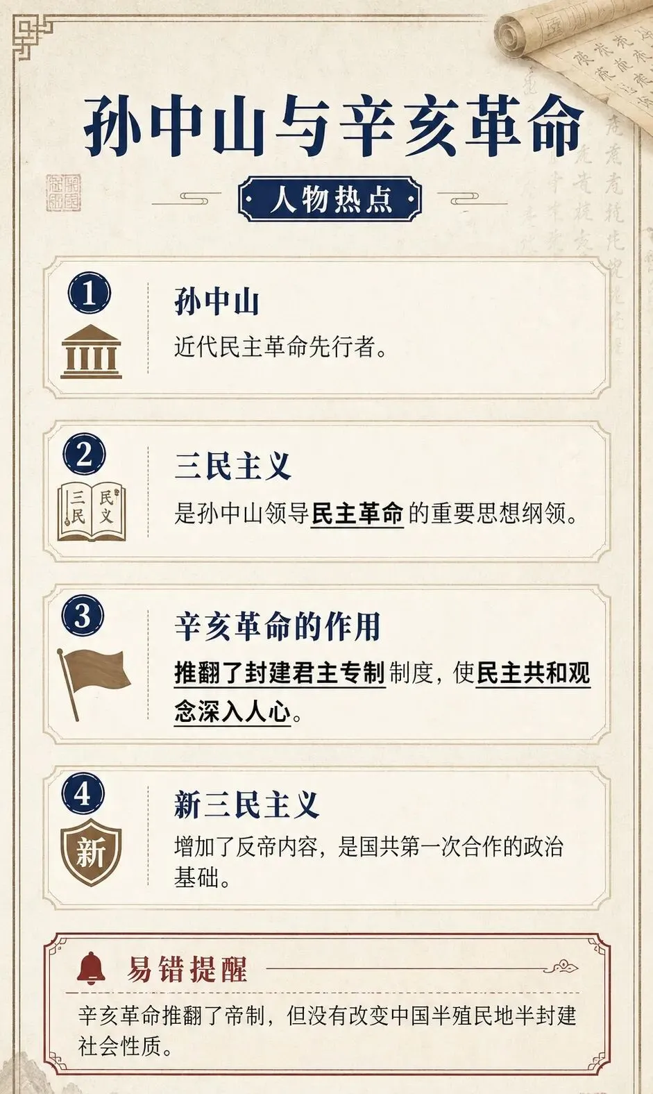 历史中考最怕背混:这些热点和易错点,五一前一定看一遍 第5张