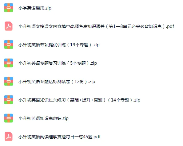 小升初英语|26春英语资料合集|真题模拟 + 专题精讲 重难点突破 易错题 知识点总结 冲刺打卡(完整电子版可打印) 第5张