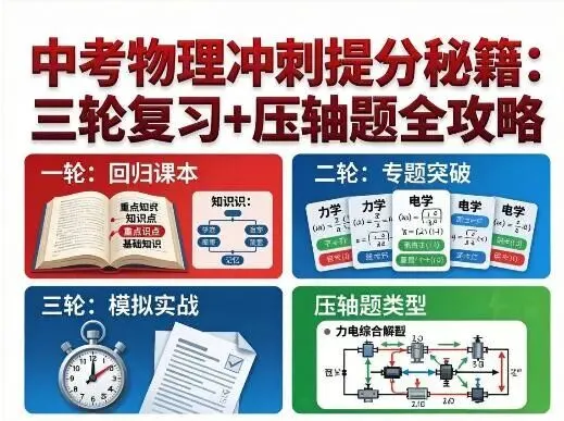 中考物理冲刺提分秘籍:三轮复习+压轴题全攻略 第1张