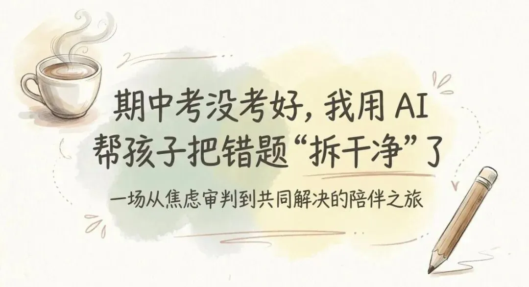 期中考没考好,我用 AI 帮孩子把错题“拆干净”了 第1张