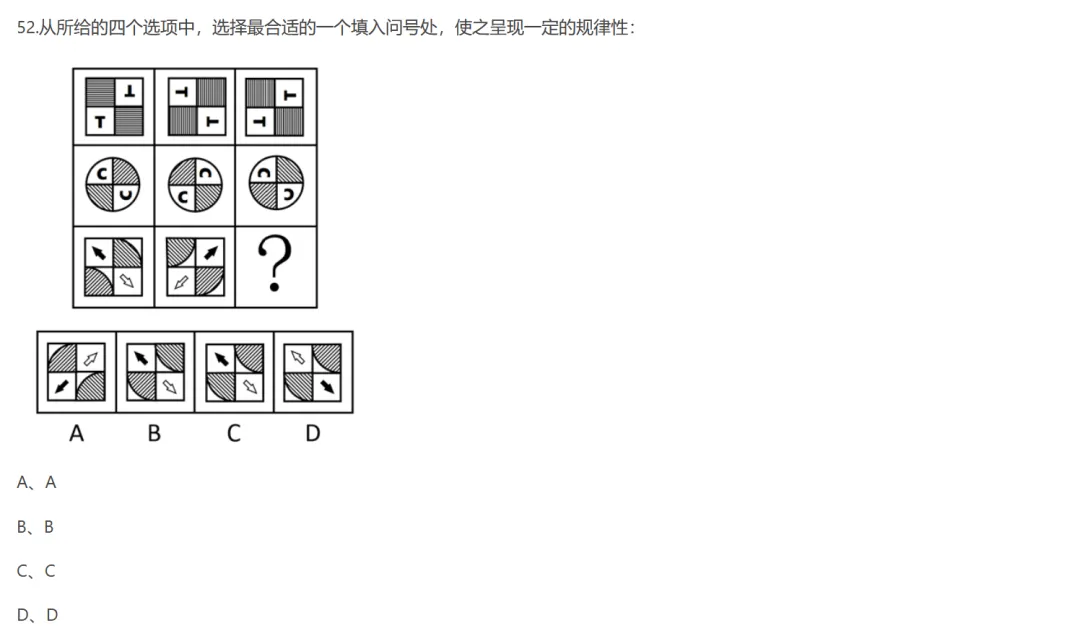 图形判断推理 | 行测真题解答(山西省2020_2) 第1张