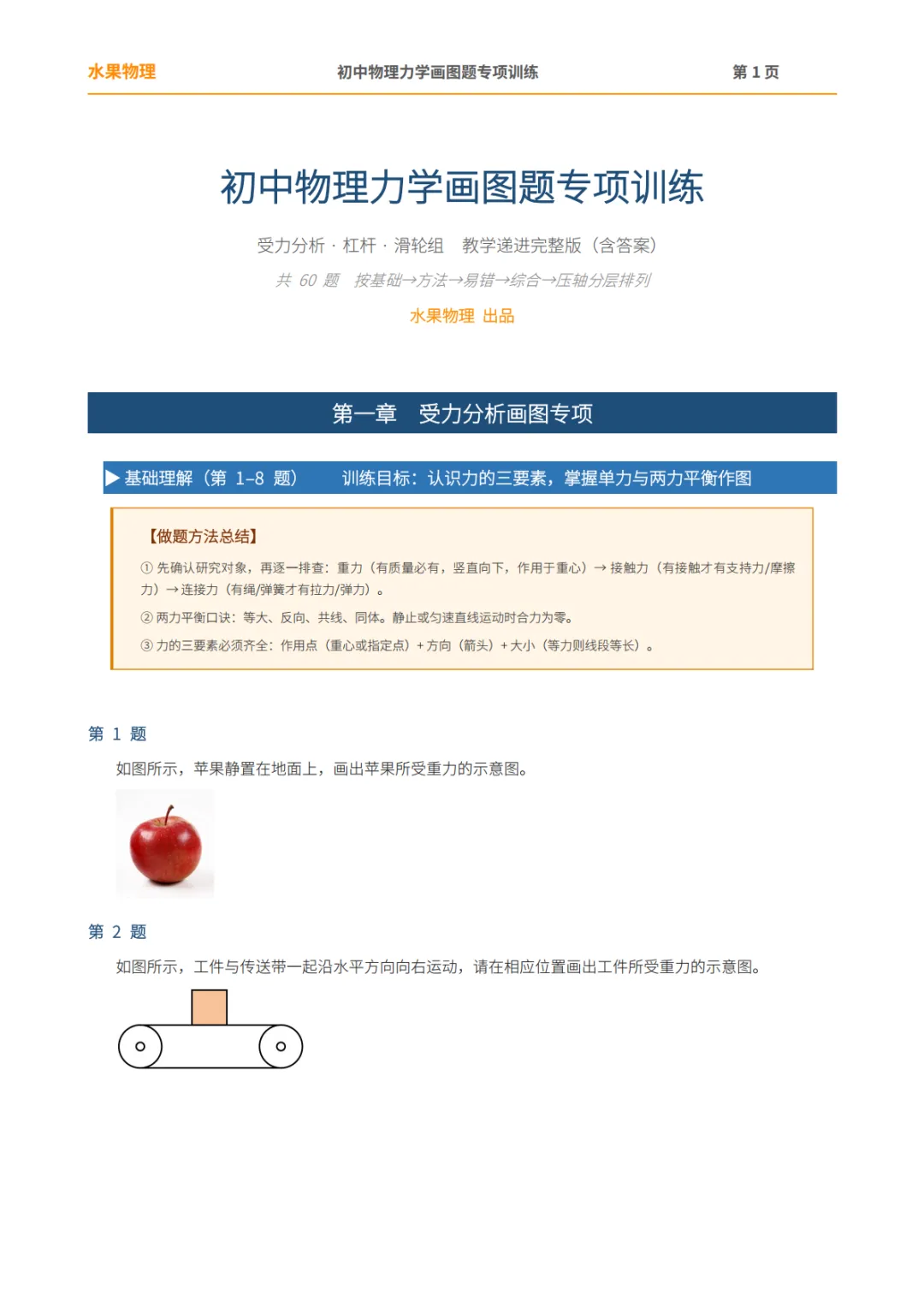 中考力学画图60题 第2张