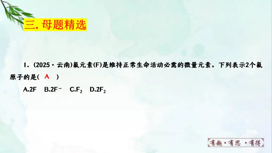 F920 二轮专题复习 决胜中考2026 优质课资源包 初中化学《专题复习---化学用语》课件PPT+教学设计Word 第8张